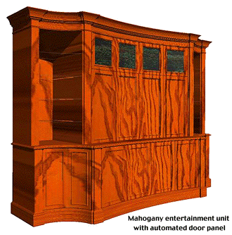 curved front furniture